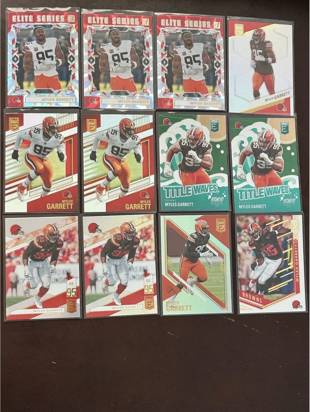 Myles Garrett Cleveland Browns FB TC 12 Cards-Sack Record Holder DE/DefensivePOY